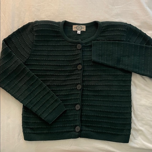 VTG J Jill - forest green button up - small - Picture 2 of 6